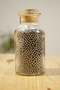 Storage metal balls cork