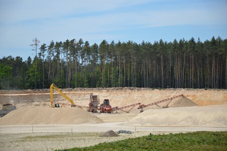 Sand sorting plants technique forest photo