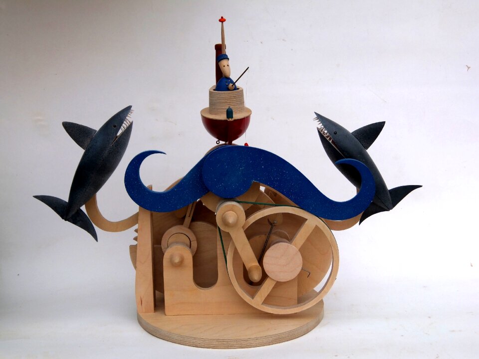 Automata wood art toys