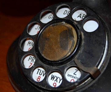Telephone dial retro