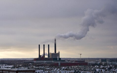 Smoke chimneys view