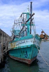 Boat fishing boat port