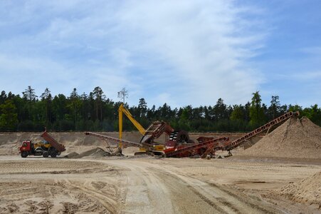 Sand sorting plants technique forest photo