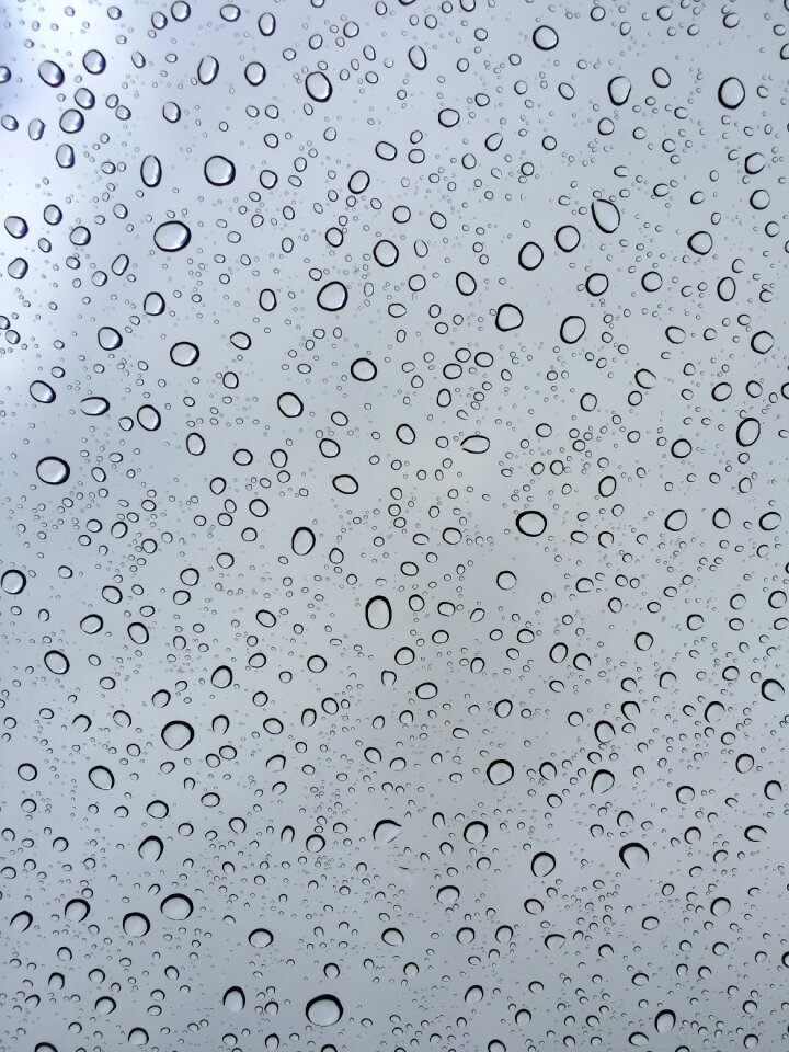 Rain drips window