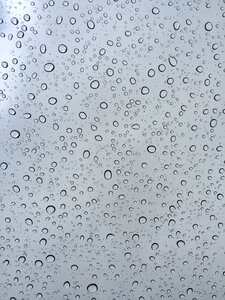 Rain drips window photo