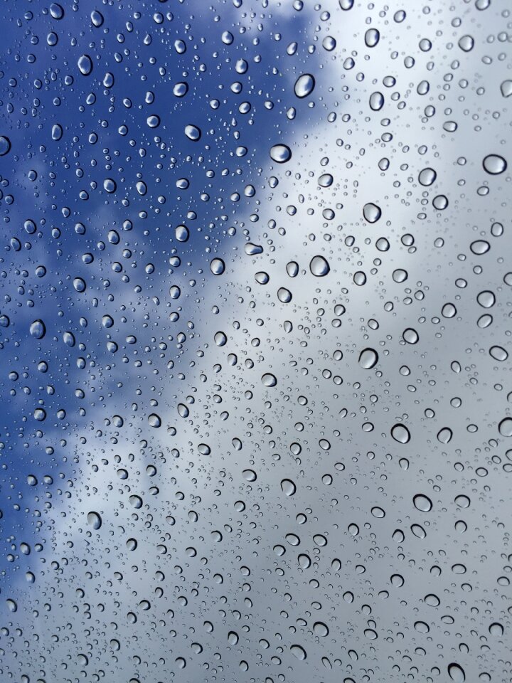 Window rain drops