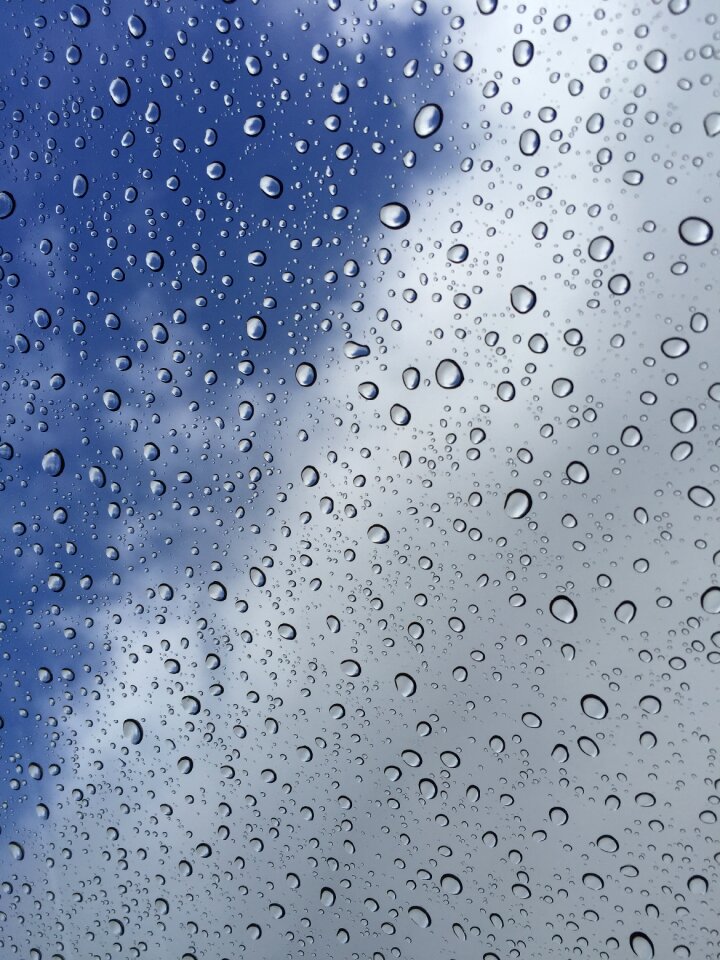 Window rain drops photo