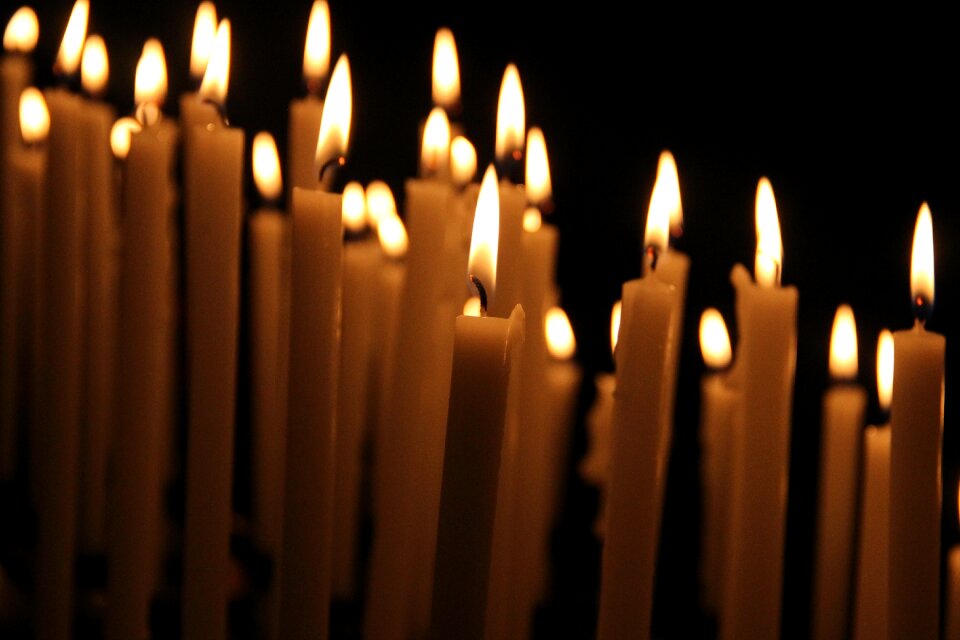Candlelight christmas flame