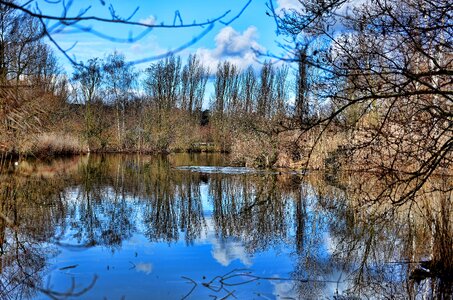 Water lake blue