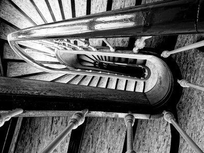 Staircase spiral gradually photo