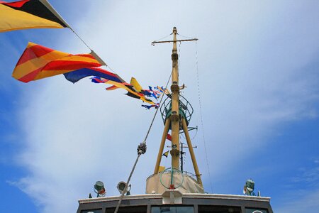 Old display mast photo