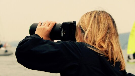 Photographer camera reflex camera