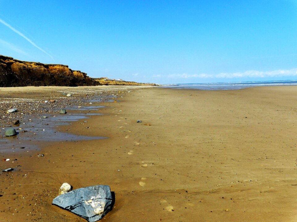 Yorkshire coast beach sand sand