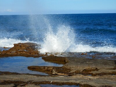 Wave wind splash photo