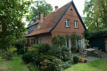 Building truss old farmhouse photo