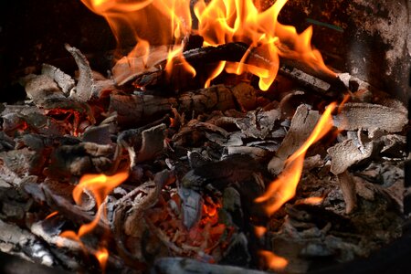 Blaze barbecue ash