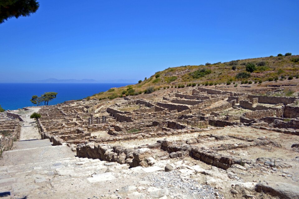 Kamiros the ruins of the the ancient city