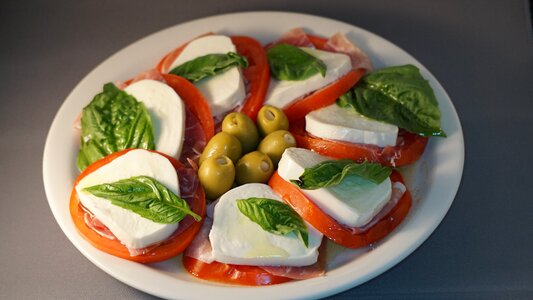Fresh mozzarella tomatoes
