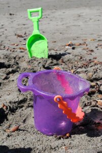 Sand toys shovel bucket photo