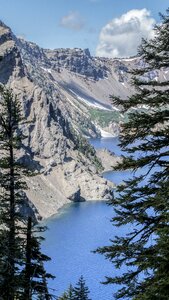 Mountain lake travel scenery