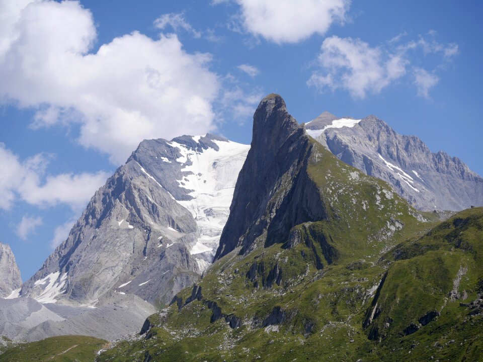 Landscape snow rocky photo