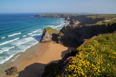 Cornwall atlantic coast england photo