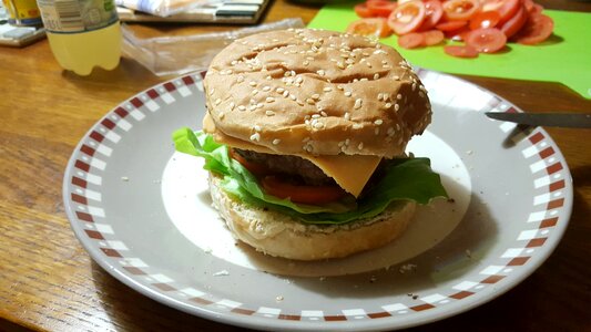 Burger cheeseburger hamburger photo