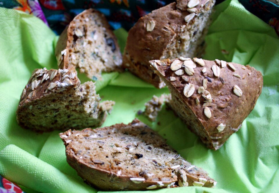 Bread home made bread crusty seeded