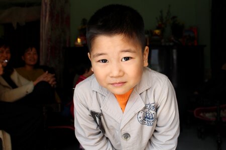 Portrait vietnamese the child photo