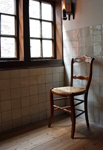 Lonely abandoned chair