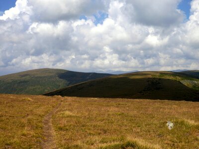 Clouds shadows country photo