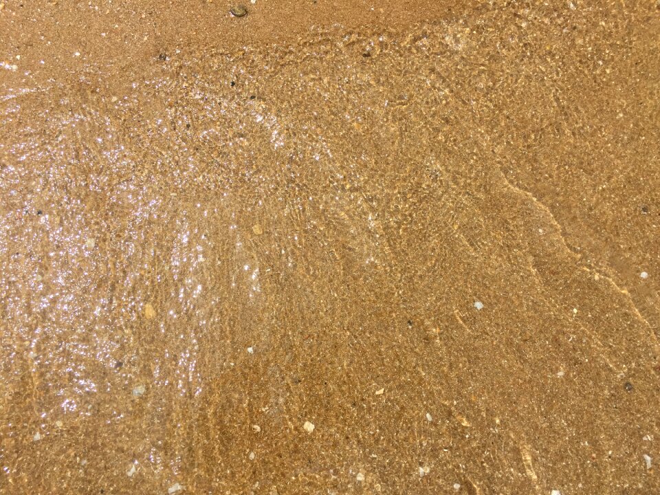 Water surface sand