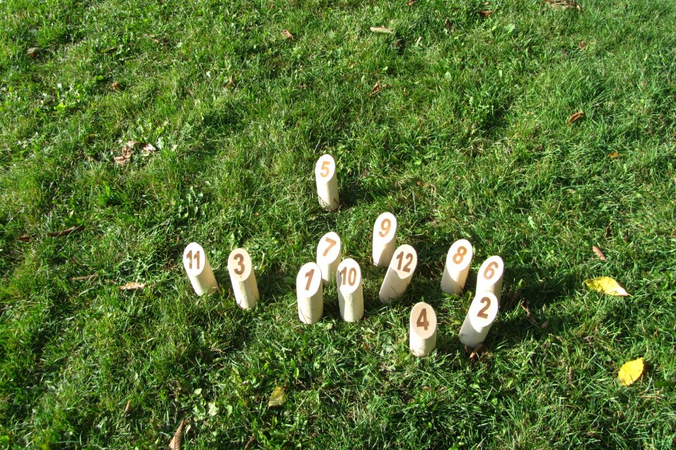 Bowling game outside