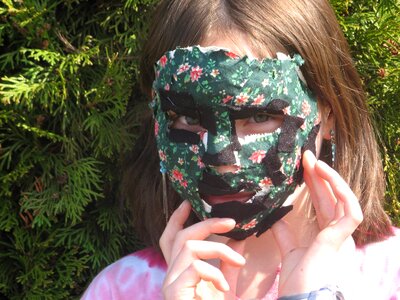 Mask plaster mask students