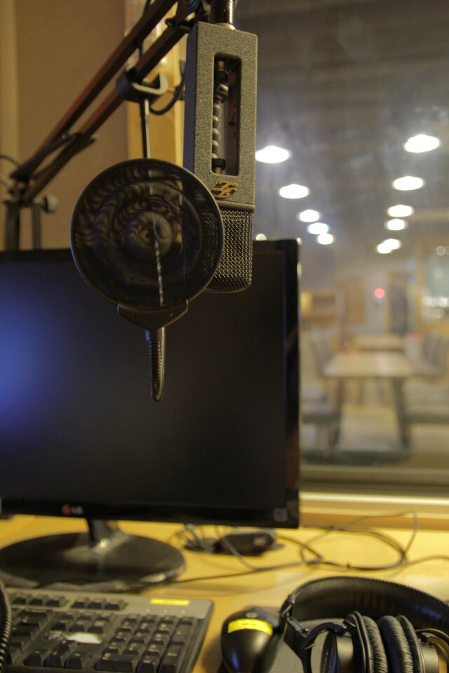 Podcast recording studio public broadcasting