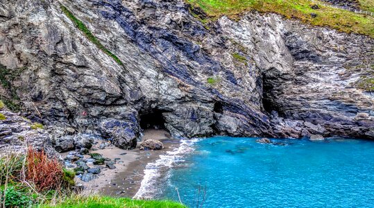 Rocks cornwall tintagel photo