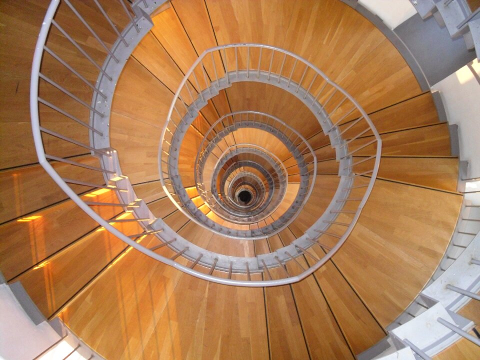 Spiral round look down
