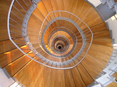 Spiral round look down