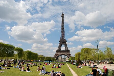 Paris eiffel tower monuments photo