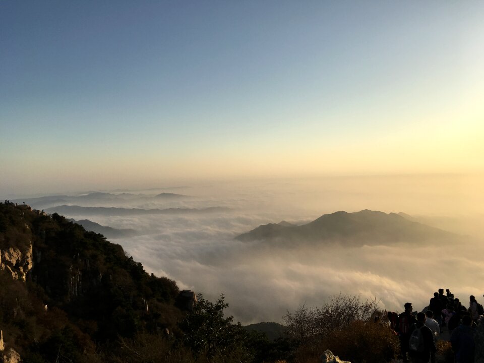 The scenery taishan mountain shandong