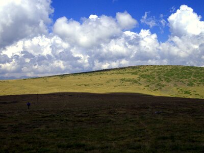 Clouds shadow man photo