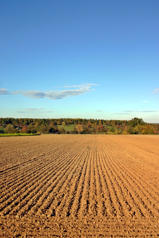 Landscape autumn sky