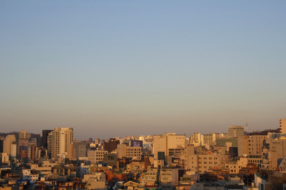 In the evening november city