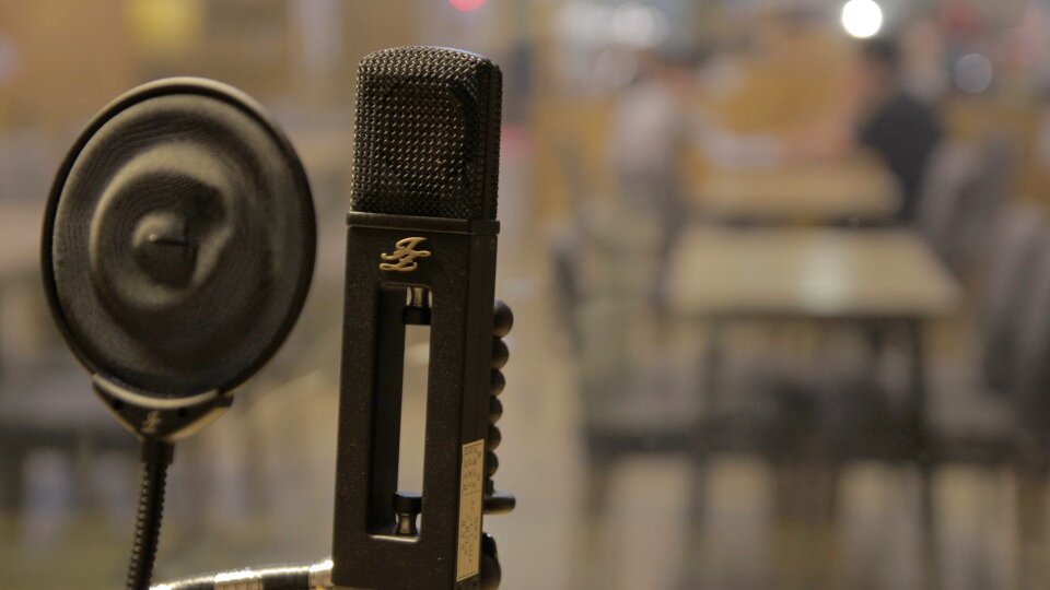 Podcast recording studio public broadcasting
