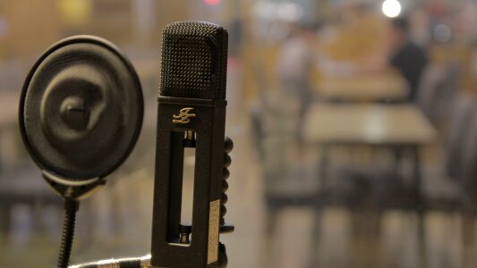 Podcast recording studio public broadcasting