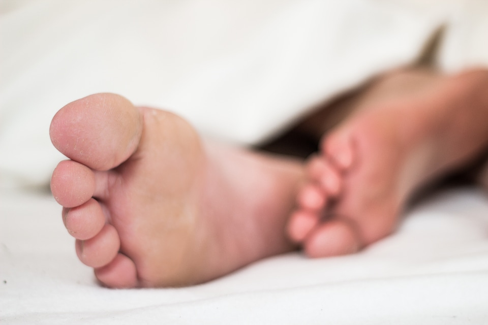 Feet exhausted toes