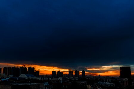Sunset evening dark