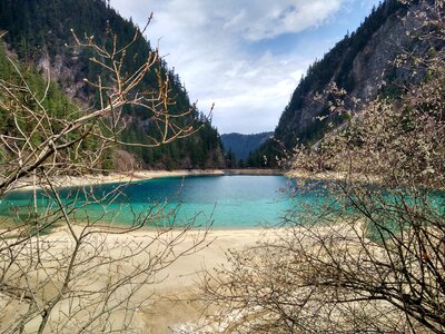 Lake mountain landscape photo