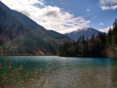 Lake mountain landscape photo