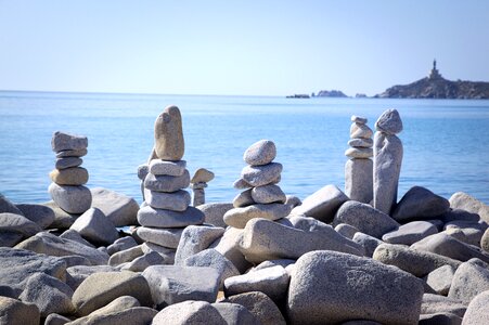 Sun and sea stones holidays photo